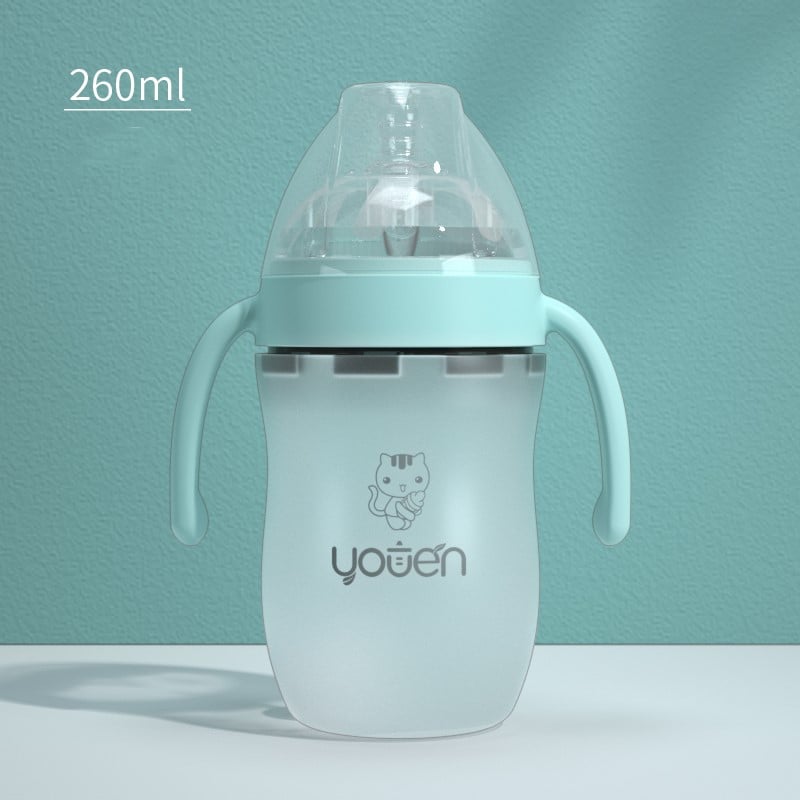 NumiSip Silicone Straw Baby Bottle