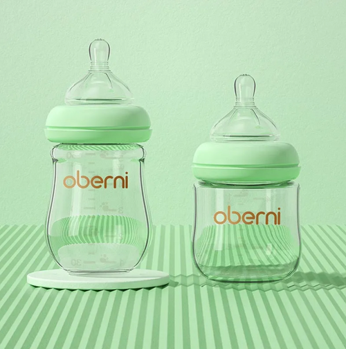 NumiGlass Wide-Bore Anti-Colic Baby Bottle