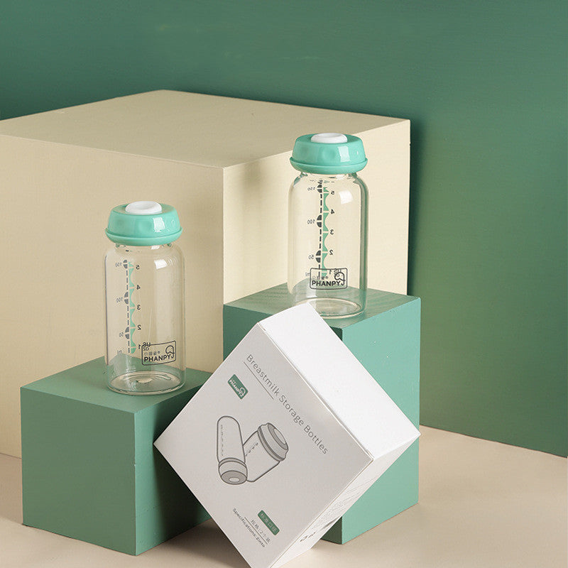 PureStore Glass Breast Milk Storage Bottles