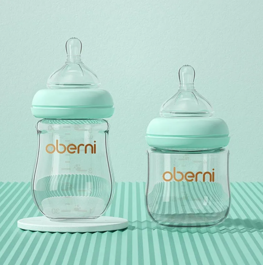 NumiGlass Wide-Bore Anti-Colic Baby Bottle