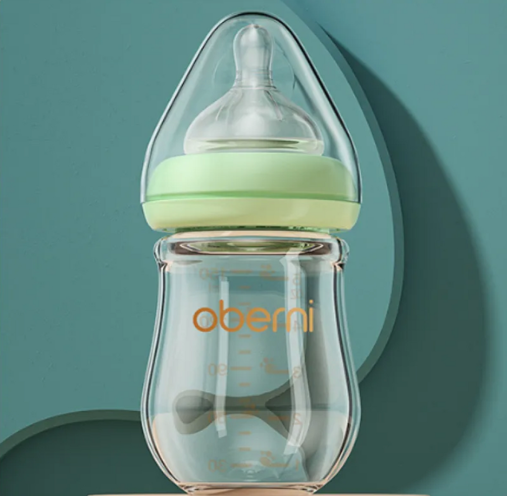 NumiGlass Wide-Bore Anti-Colic Baby Bottle