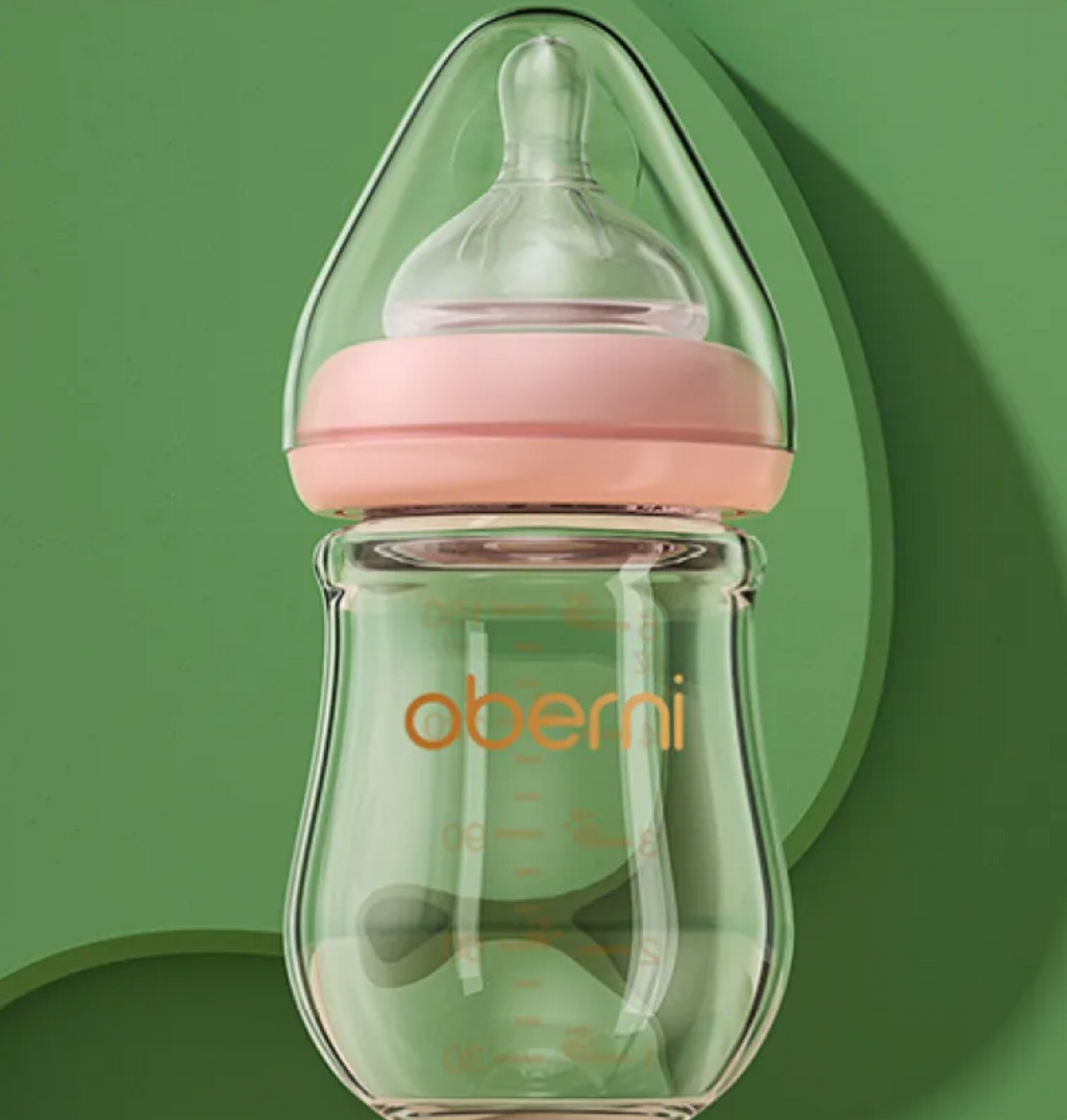 NumiGlass Wide-Bore Anti-Colic Baby Bottle