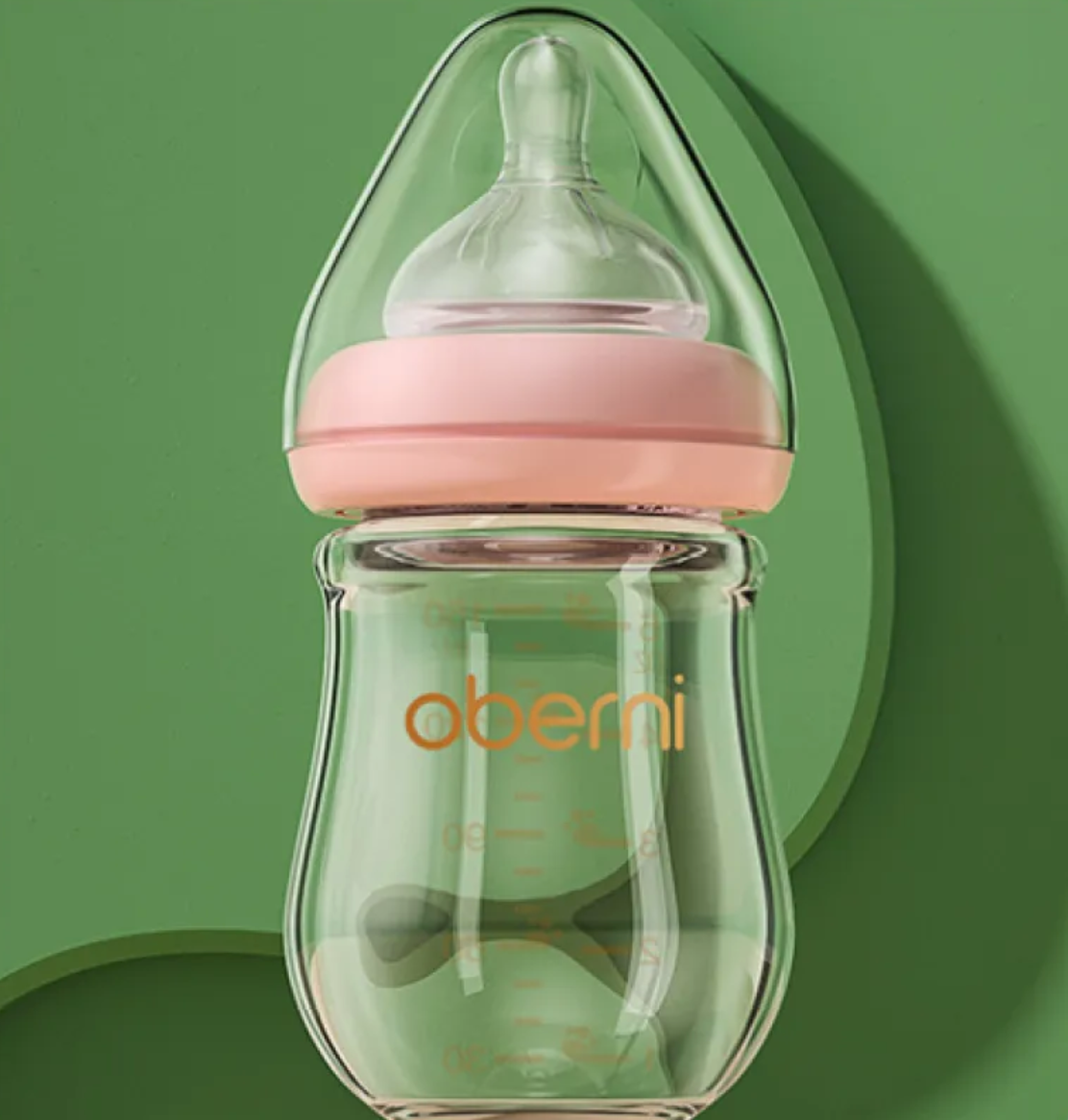 NumiGlass Wide-Bore Anti-Colic Baby Bottle
