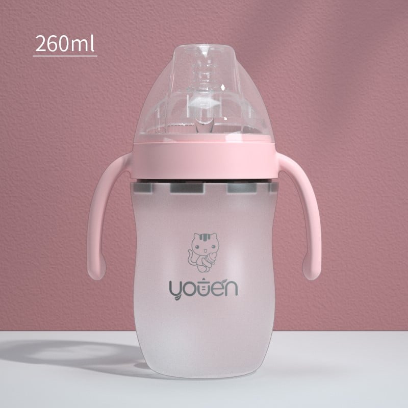 NumiSip Silicone Straw Baby Bottle