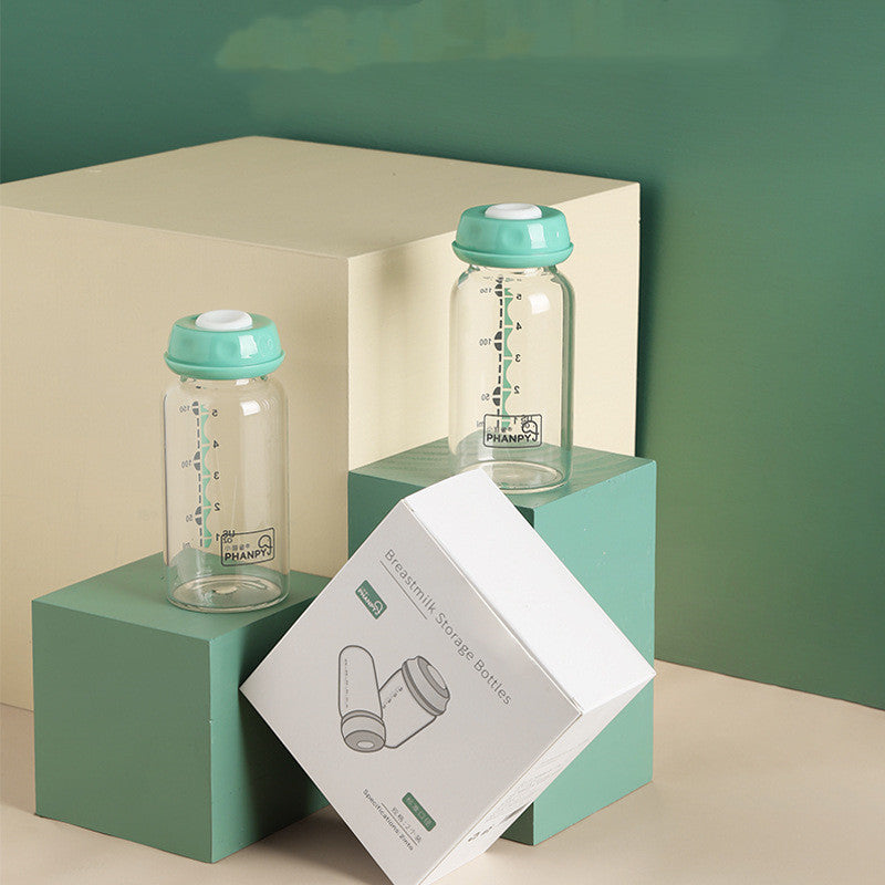PureStore Glass Breast Milk Storage Bottles