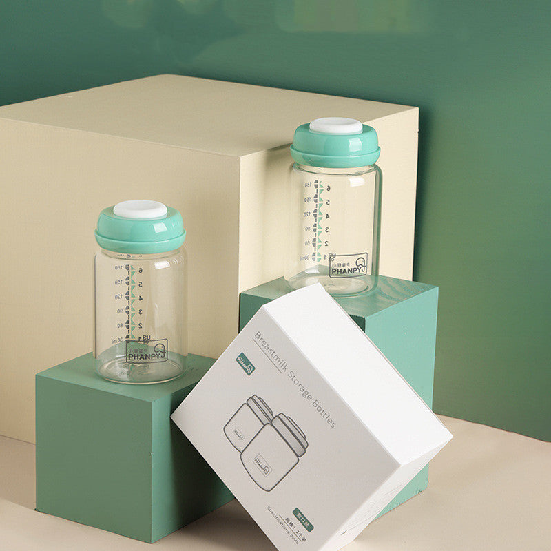 PureStore Glass Breast Milk Storage Bottles