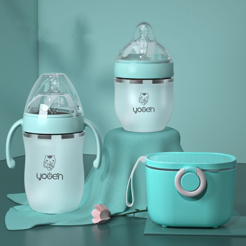 NumiSip Silicone Straw Baby Bottle