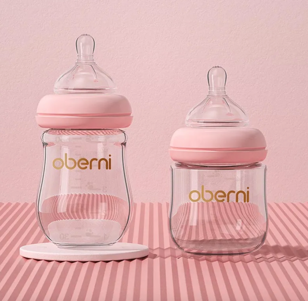 NumiGlass Wide-Bore Anti-Colic Baby Bottle